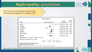 Dr.
Majdi
AlJasim
Nephropathy: prevention
Giugliano etal. GLP-1 receptor agonists and cardiorenal outcomes in type 2 diabetes: an updated meta-analysis of eight CVOTs. Cardiovasc Diabetol. 2021; 20(189).
 