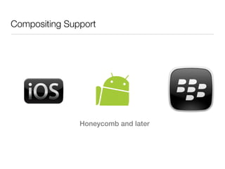 Compositing Support




               Honeycomb and later
 