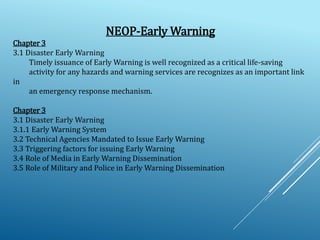 Early warning system in Sri Lankan Disaster Management | PPTX