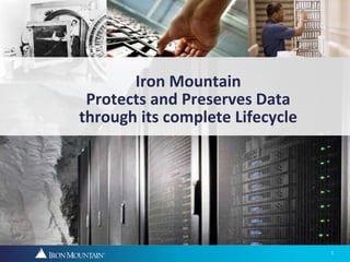 1
Iron Mountain
Protects and Preserves Data
through its complete Lifecycle
 