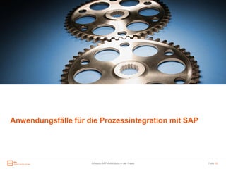 Anwendungsfälle für die Prozessintegration mit SAP




                     Alfresco-SAP-Anbindung in der Praxis   Folie 10
 