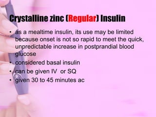 Insulin and Insulin Analogs