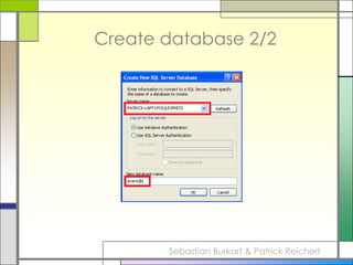 Extract & Normalize the document structure 4/5normalized table structure 2/3table: eventnamesid		 int, Primary Keyeventname	 varchar(200), unique, not NULLtable: timesid		 int, Primary KeyTime		 varchar(10), unique, not NULLtable: datesid		 int, Primary Keydate		 date, unique, not NULLSebastian Burkart & Patrick Reichert