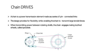 design of belt drive and chain drive | PPTX