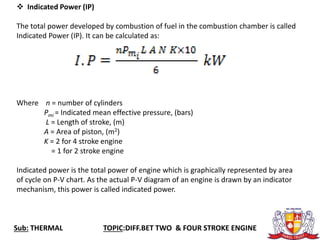 Ip Indicated Power DME-THERMAL-5-I.C.ENGINE.ppt