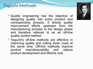 Comprehensive Overview of Taguchi Loss Function and Quality Engineering ...