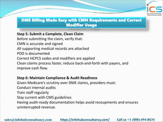 DME Billing Made Easy with CMN Requirements and Correct Modifier Usage.pdf