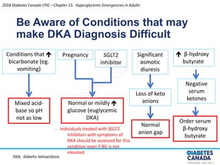 DIABETIC EMERGENCIES- DKA / HONK / HYPOGLYCEMIA Slide 22