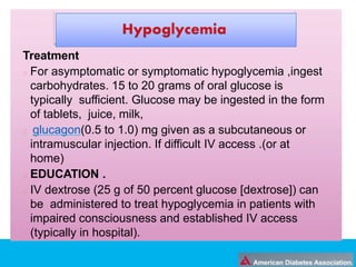 DIABETIC EMERGENCIES- DKA / HONK / HYPOGLYCEMIA Slide 25