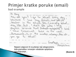 Nejasni odgovori ili na pitanje nije odogovoreno,
loša gramatika i smanjen vokabular sprječava
razumijevanje... (Score:4)
 