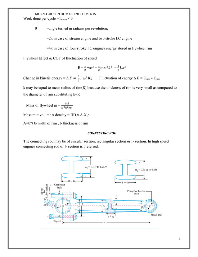 Design of Machine Elements - Unit 4 Procedures | PDF | Physics | Science