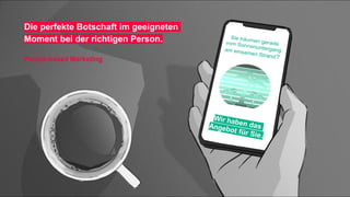 Namics. A Merkle Company
Die perfekte Botschaft im geeigneten
Moment bei der richtigen Person.
People-based Marketing
 