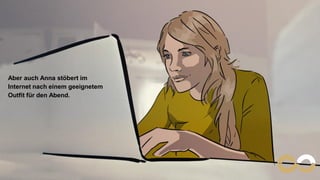 Namics. A Merkle Company 8
Aber auch Anna stöbert im
Internet nach einem geeignetem
Outfit für den Abend.
 