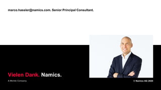 Namics Masterclass @ DMEXCO 2020