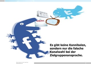 14Es gibt keine Kannibalen, sondern nur die falsche Kanalwahl bei der Zielgruppenansprache.