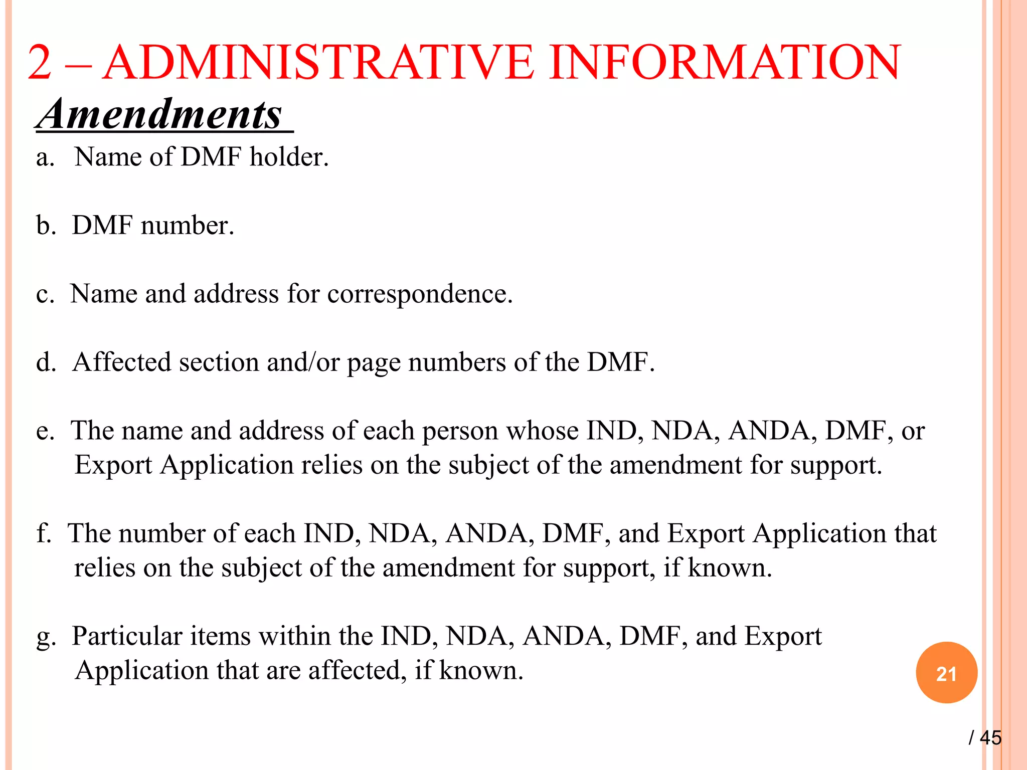 DMF -Drug Master File | PPT