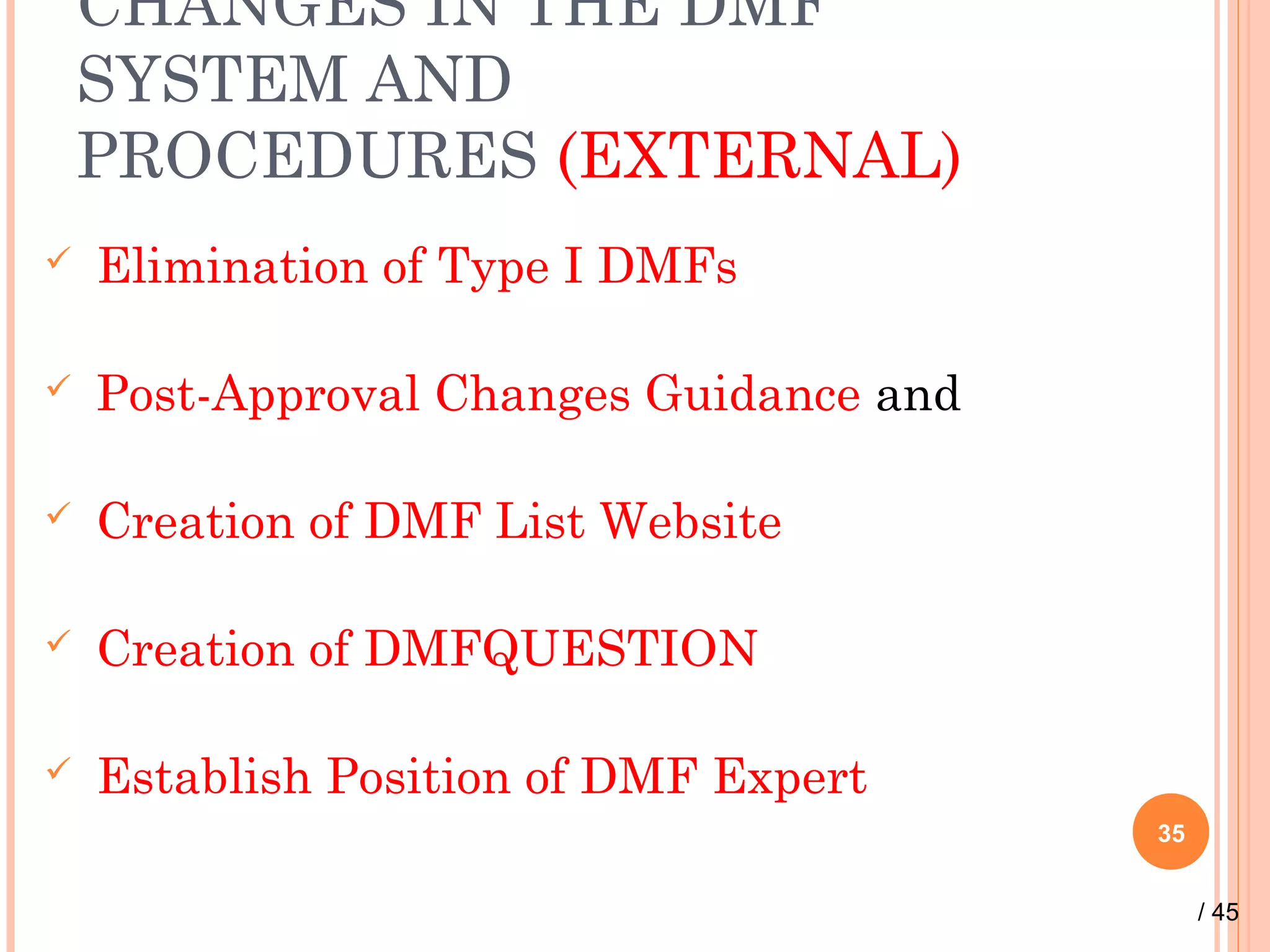 DMF -Drug Master File | PPT