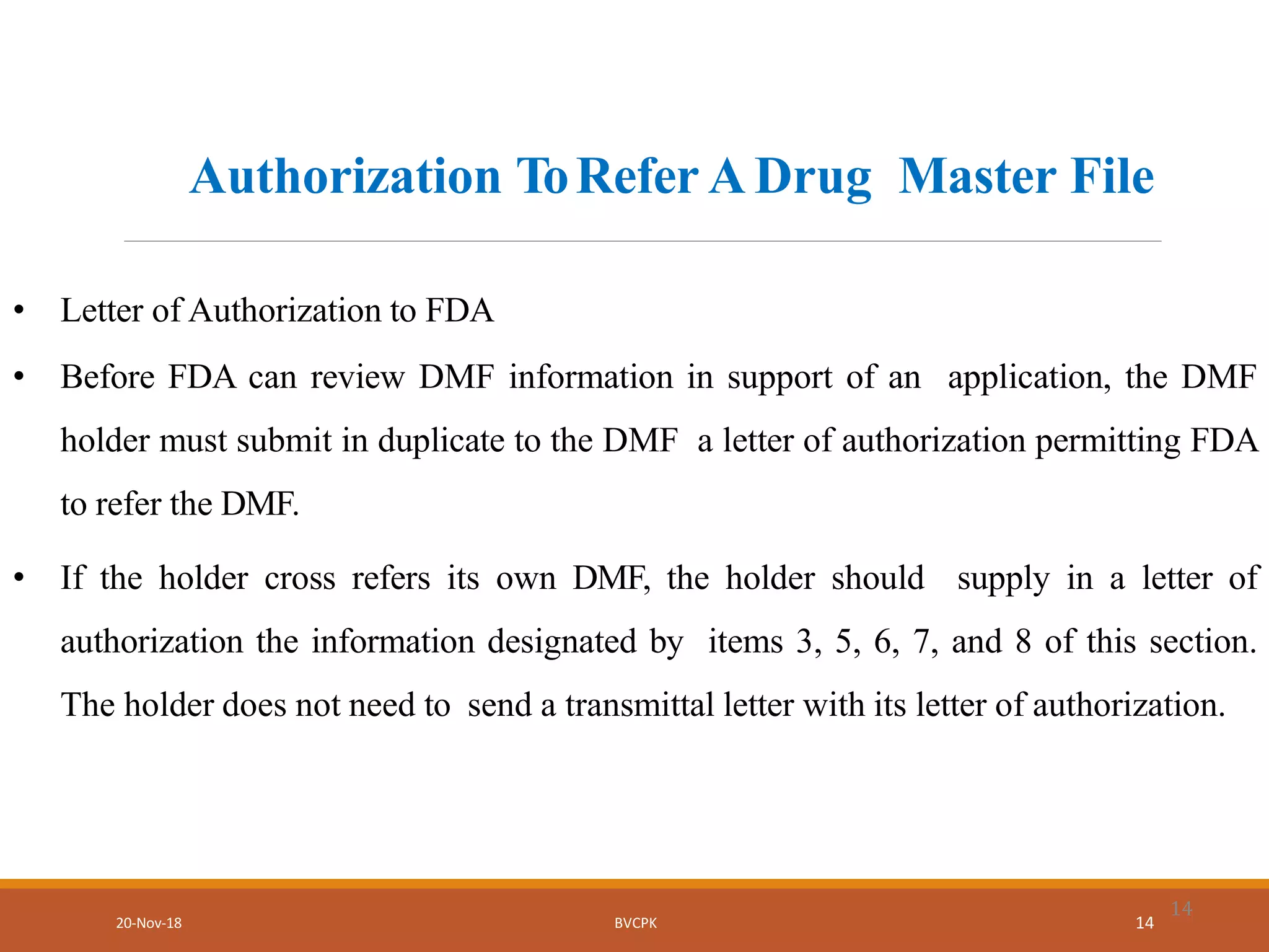 Drug master file | PPTX