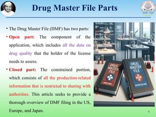DMF.pptx Drug Master file Drug regulatory affairs | PPTX