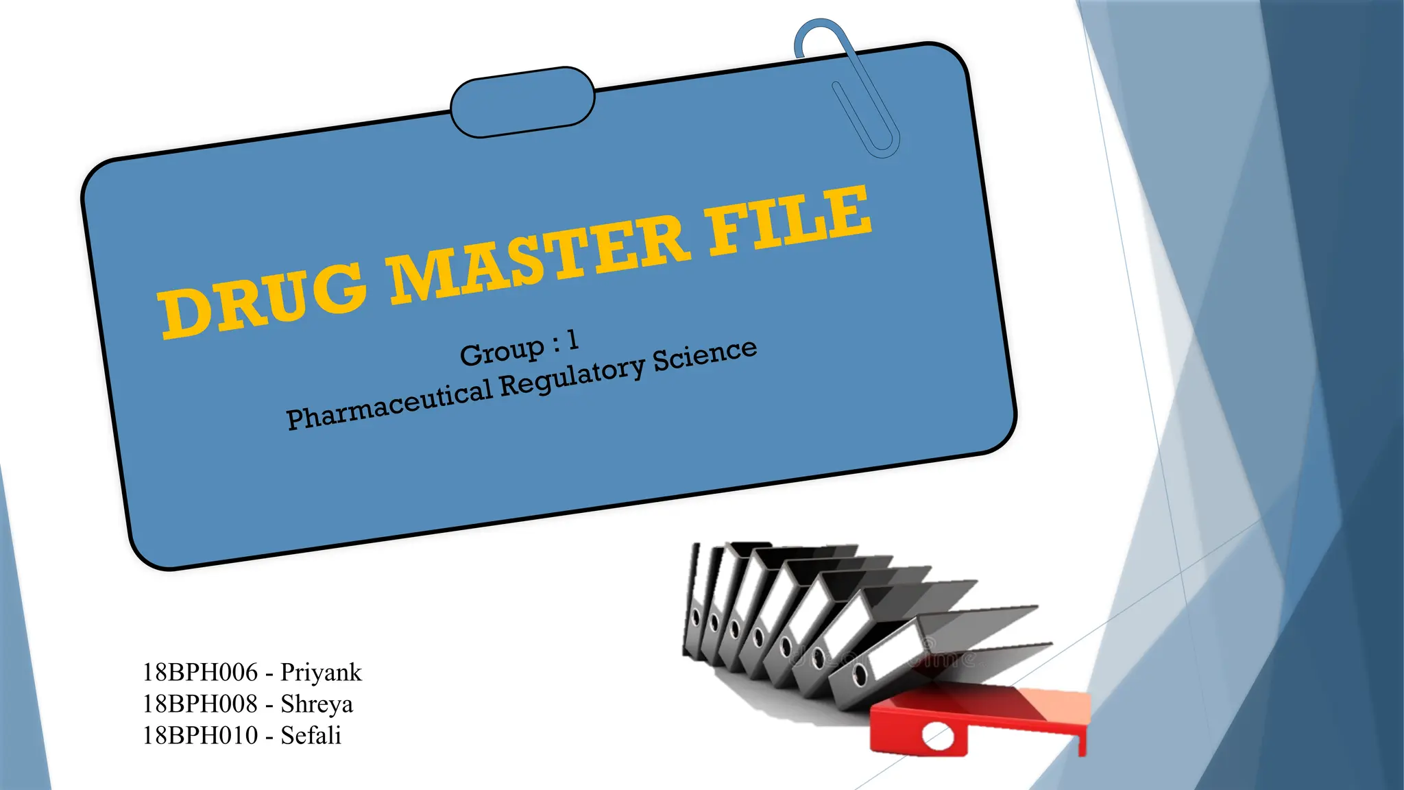 Drug Master File (DMF): Types, Format, Submission Process & Regulatory ...