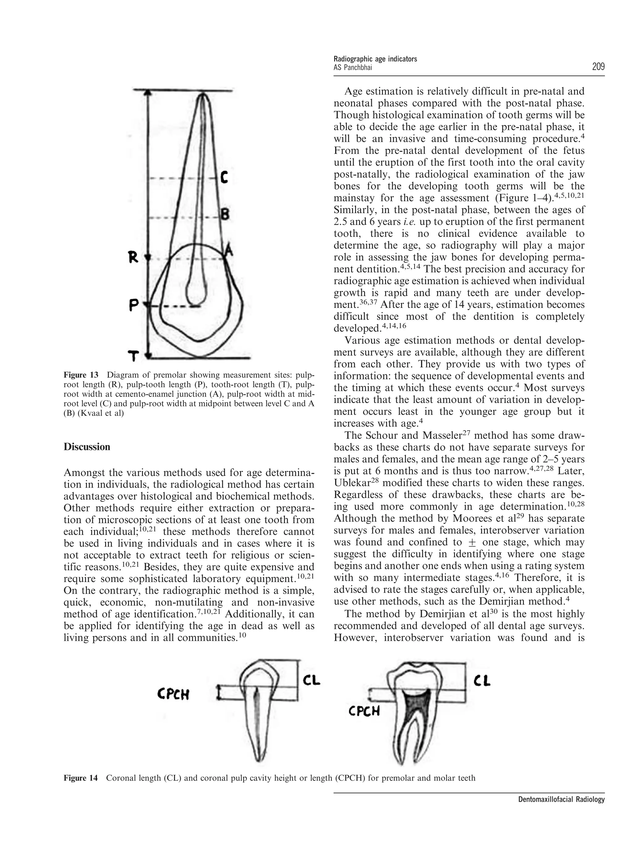 Dental radiographic indicators, a key to age estimation | PDF
