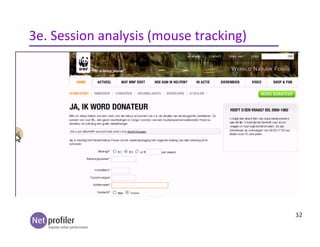 32
3e. Session analysis (mouse tracking)
 