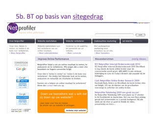 5b. BT op basis van sitegedrag
 