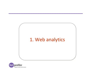 1. Web analytics
 