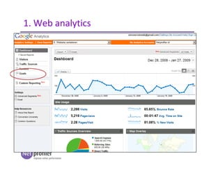1. Web analytics
 
