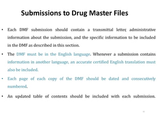 Dmf & distribution records seminor | PPTX