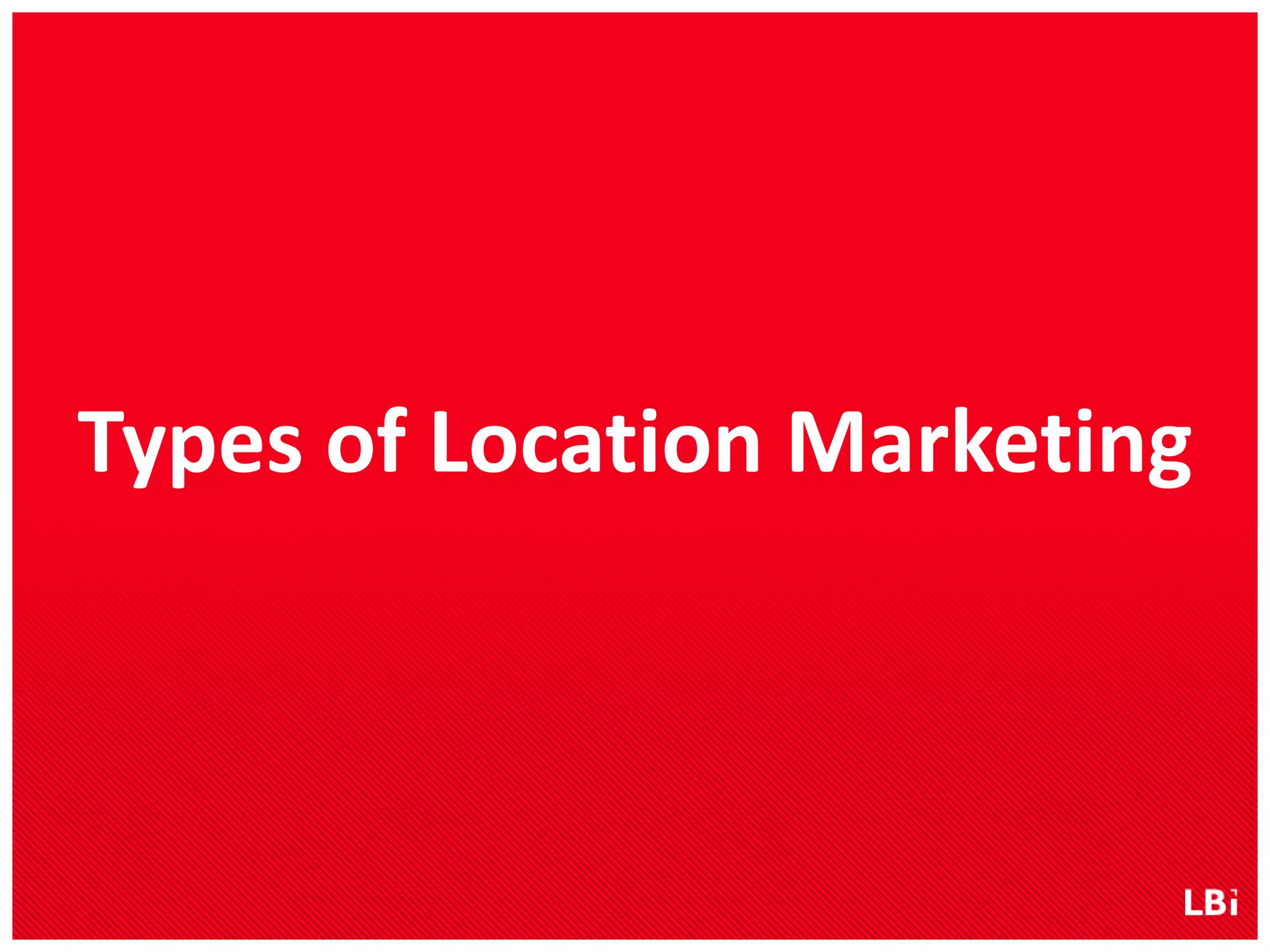 Types of Location Marketing