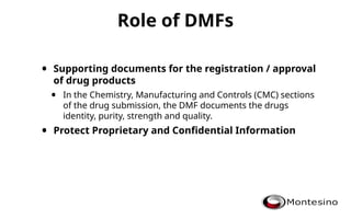 Presentation about the DMF of a drug product.ppt
