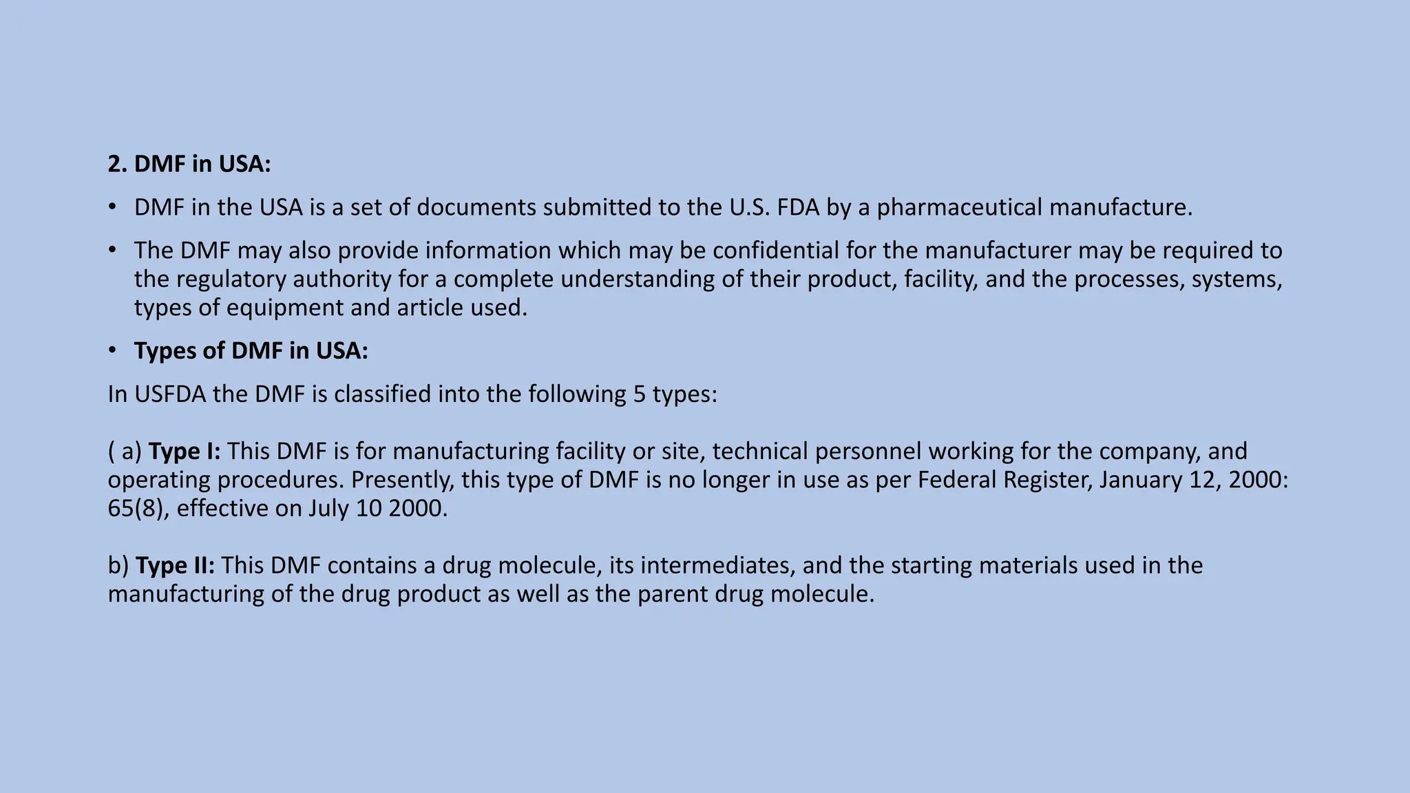 Drug Master File (Regulatory Affairs) PPT | PPTX