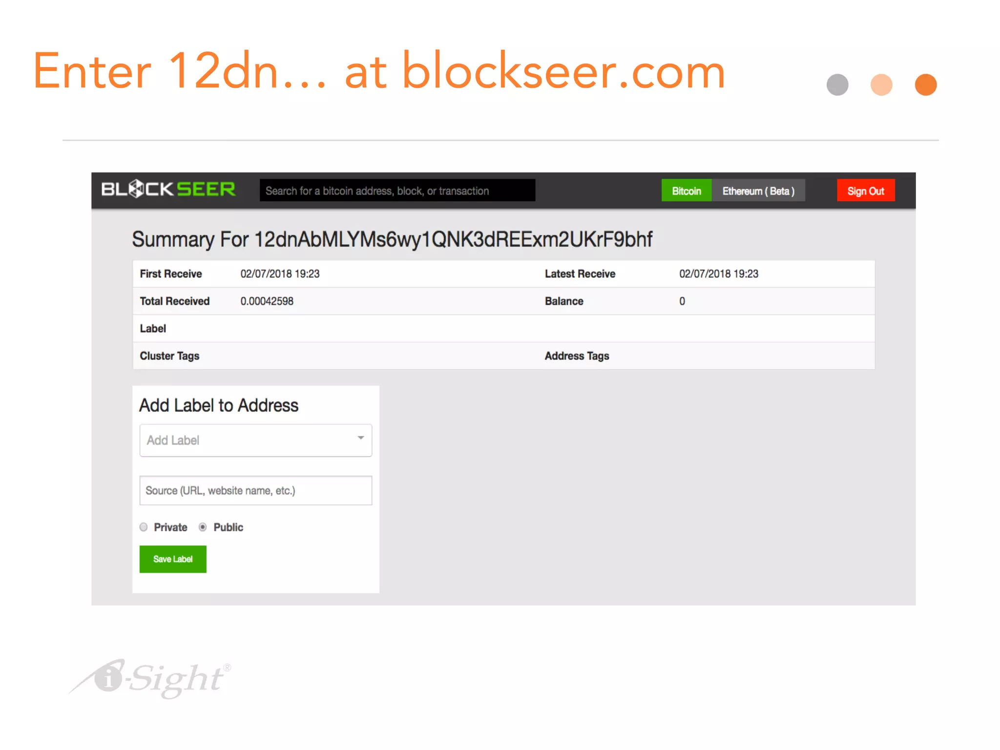 Enter 12dn… at blockseer.com
 