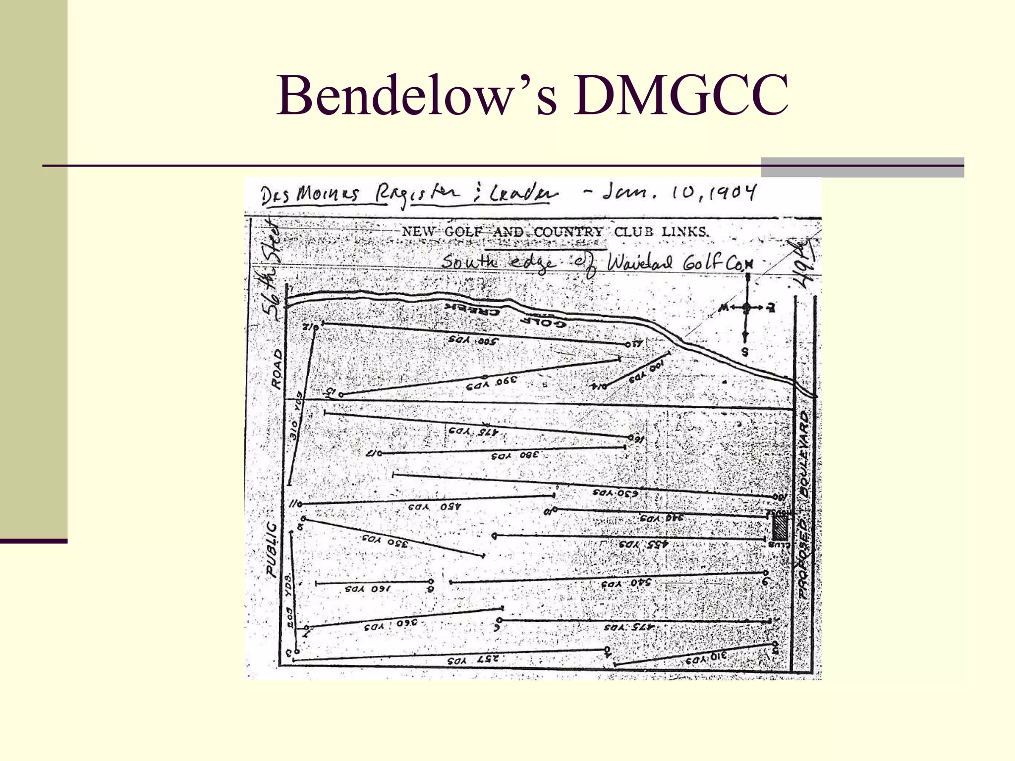 Bendelow’s DMGCC 