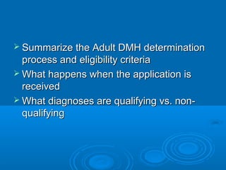 How to Apply for DMH Services | PPT