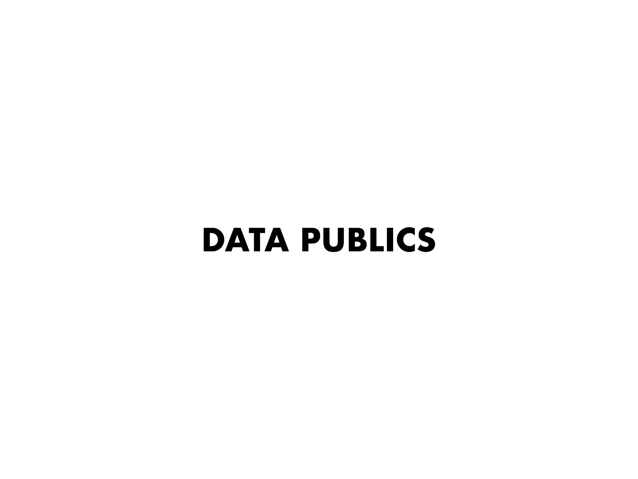 DATA PUBLICS
 