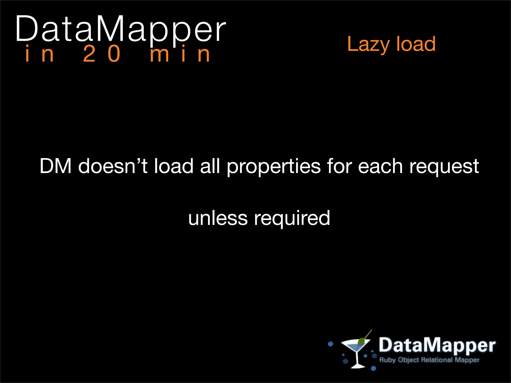 DataMapper In 20 min