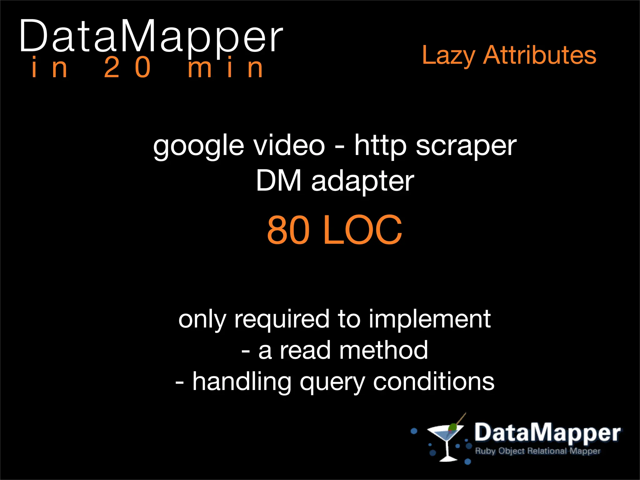 DataMapper In 20 min