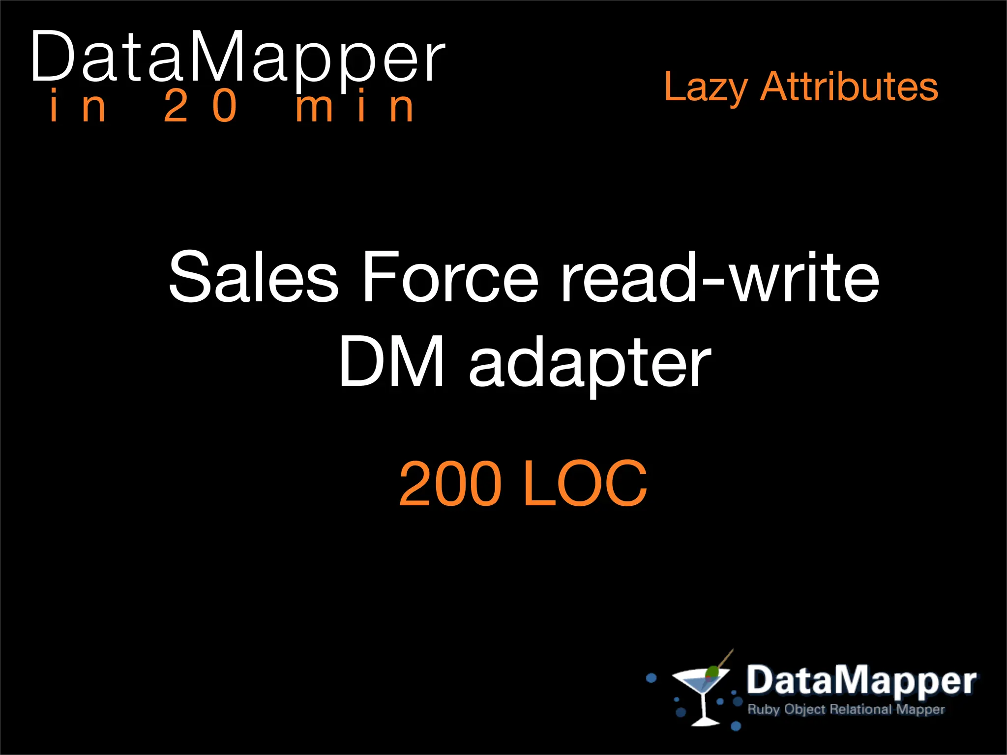 DataMapper In 20 min