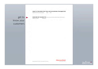 get to
know your
customers
 