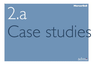 2.a
Case studies
 