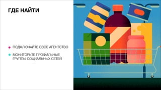 ГДЕ НАЙТИ
ПОДКЛЮЧАЙТЕ СВОЕ АГЕНТСТВО
МОНИТОРЬТЕ ПРОФИЛЬНЫЕ
ГРУППЫ СОЦИАЛЬНЫХ СЕТЕЙ
 