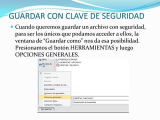 ELIMINAR.- Elimina el archivo seleccionado.