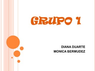 GRUPO 1 DIANA DUARTE MONICA BERMUDEZ 