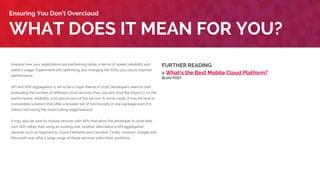 Make sure that you immerse your team with the latest devices including Apple Watch,
Fitbit Surge and Moto360. Think about what problems these devices can solve for your
company and customers. If you can’t, then don’t worry. You won’t be left behind unless
you work with athletics or healthcare.
If you work in spaces where there is real disruption happening in wearables then
experiment a lot. Make sure that your product serves a real need and doesn’t end up
with the sports wristband in the drawer. For companies in the health, beauty or pharma
space look at what wearables including patches can do for you. There are a lot of
exciting things happening in this space.
WHAT DOES IT MEAN FOR YOU?
Wearables Finding Their Purpose
FURTHER READING:
> My First Date with the Apple Watch
BLOG POST
> Apple Watch - Flip or Flop?
BLOG POST
EXAMPLES:
> Addison Lee
> Lloyds Bank
 