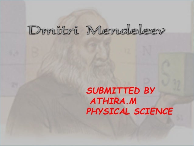 Dmitri Mendeleev Ppt