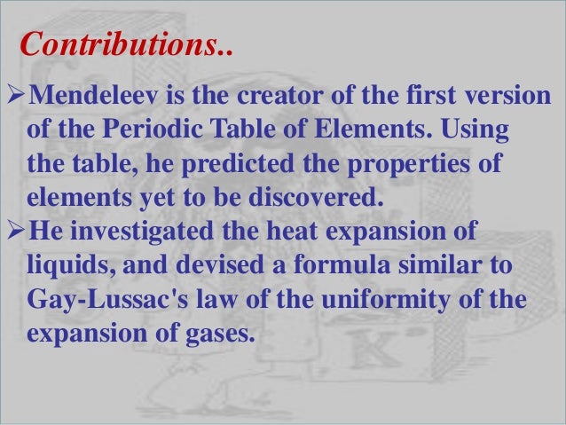 Dmitri mendeleev periodic table development. Development ...
