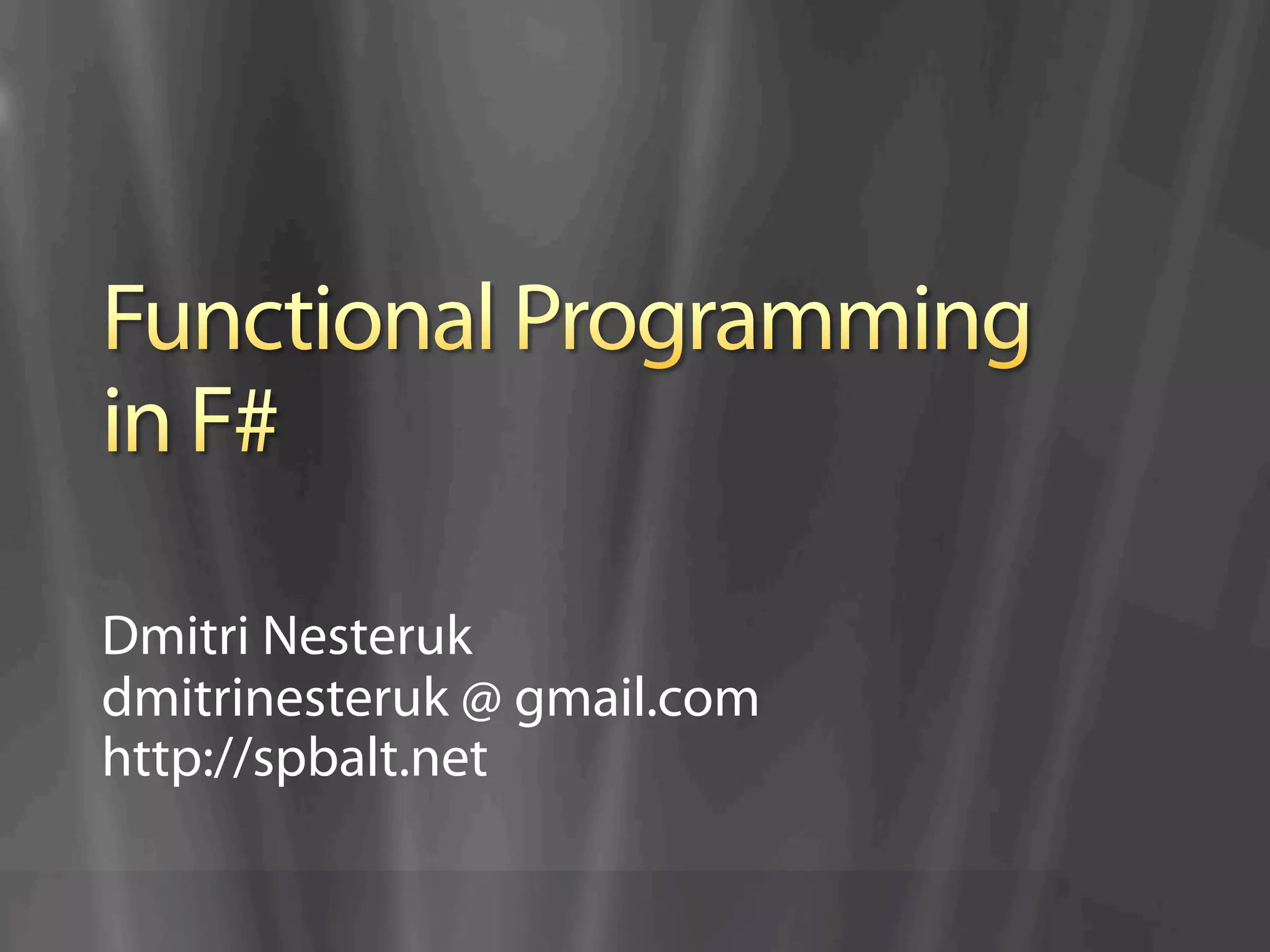 Dmitri Nesteruk
dmitrinesteruk @ gmail.com
http://spbalt.net
 