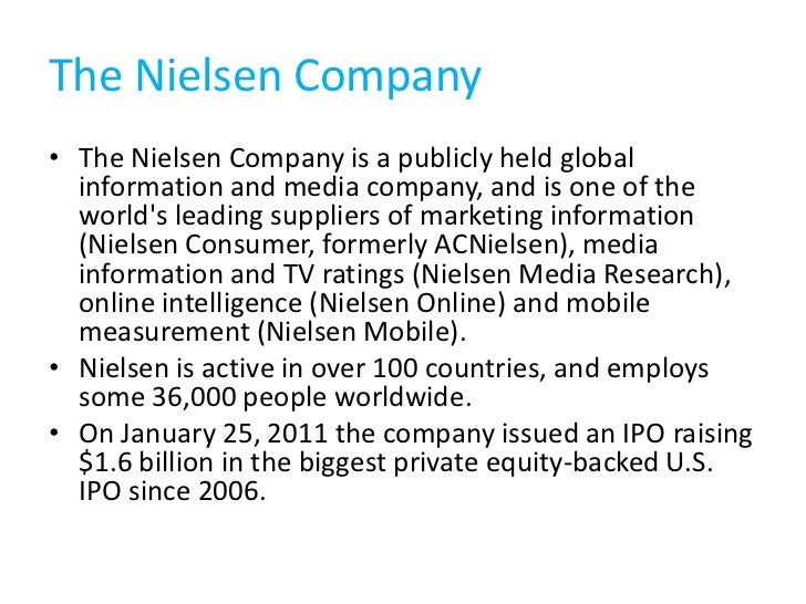 Nielsen company overview